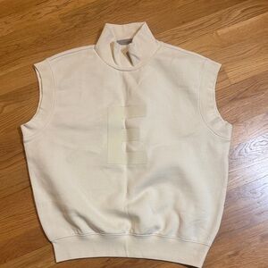 Fear of God Cream Sleeveless Sweatshirt